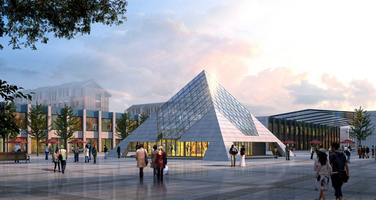 乌兰浩特金字塔网架